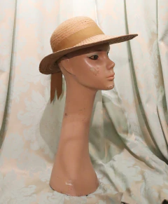 Chapéu de palha com fita Eloise - Frou Frou Vintage – Vintage Store