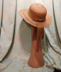 Chapéu de palha com fita Eloise