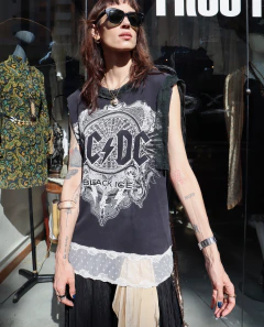 Camiseta AC/DC Upcycling