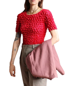 Red satin Blouse London