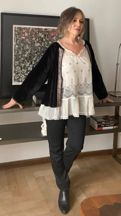 Chaqueta Velvet Negro Talle L