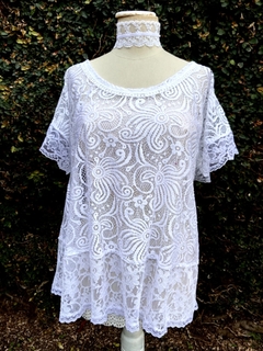 Blusa Nívea Encaje Larga
