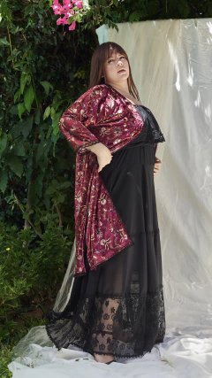 KIMONO BORDO CHIFFON en internet