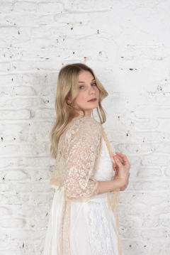 VESTIDO ORQUIDEA BLANCA PATCHWORK