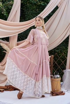 VESTIDO GARDENIA ROSA PLUMETI - comprar online