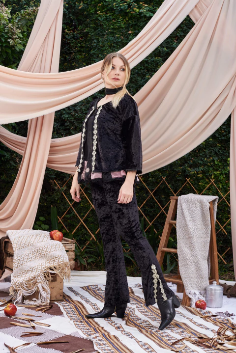 PANTALON MORA CHIFFON - comprar online