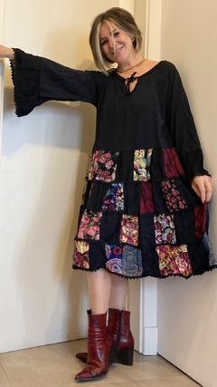 VESTIDO PATCHWORK TALLE M - comprar online