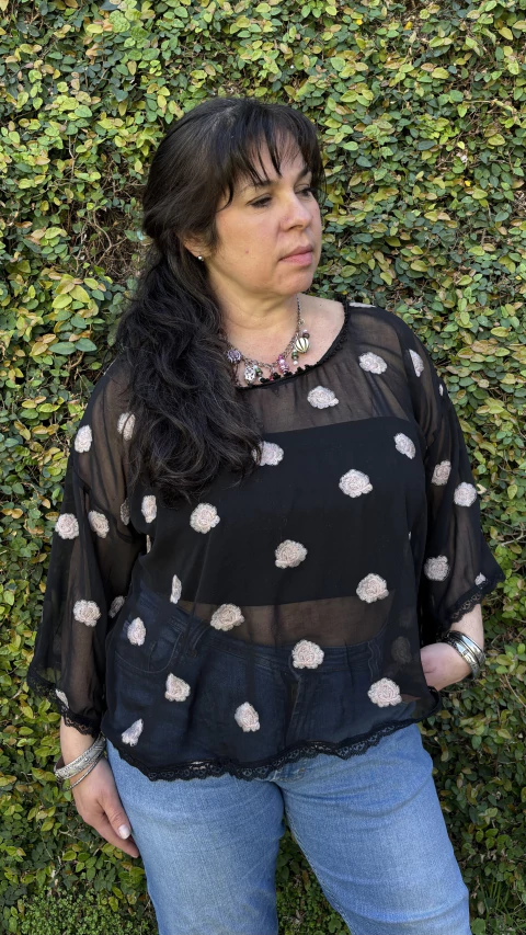 BLUSA OMBU MUSELINA BORDADA - comprar online