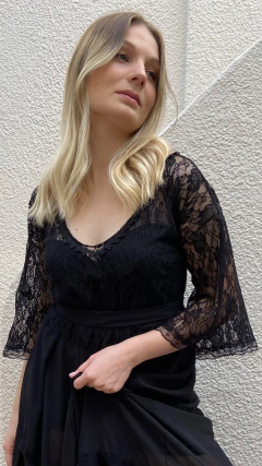 VESTIDO HORTENSIA NEGRO - comprar online