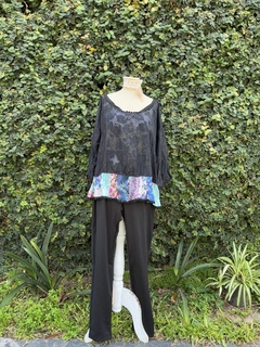CALZA NEGRA LYCRA HASTA XL - comprar online