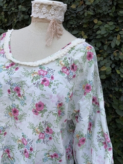 BLUSA ALGODON PEONIA XL Y M - CAROLA CORNEJO BOUTIQUE SUSTENTABLE