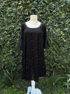 VESTIDO TERCIOPELO DEVORE - CAROLA CORNEJO BOUTIQUE SUSTENTABLE