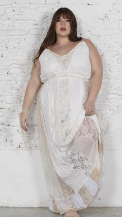 VESTIDO ORQUIDEA BLANCA PATCHWORK en internet