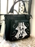 Cartera Malena Negra - Reptil BL y N