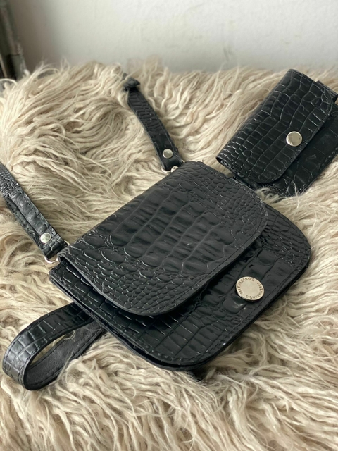 Riñonera Police Multiuso Negro Crocco