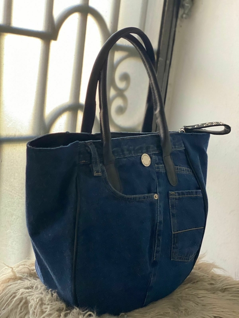 Cartera CAMI Jeans Marino Negro