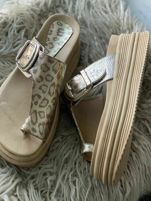 Sandalias Atenea Print Platino
