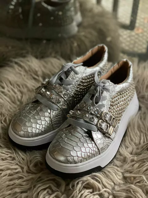 Zapatillas Madonna Plata Anaconda