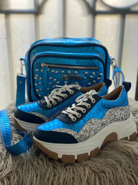 Conjunto Bandolera Kendra y Alberta Blue