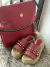 Conjunto Mochi Cora y Sandalias Karol G rojo