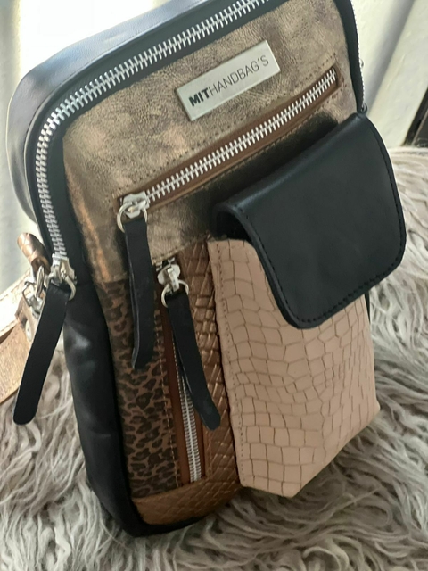 Bandolera Paz Nude y cobre