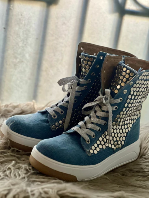 Zapatillas Jenny Denim con tachas - comprar online