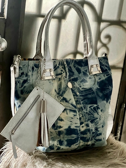 MEGAN Shopping Bag Denim Nevado - comprar online