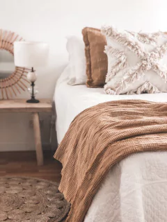 Manta Pie de cama Ambar en internet