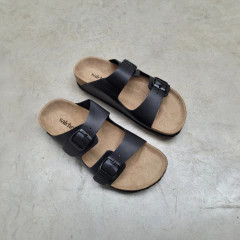 Birk Fedras Cuero Negro - tienda online