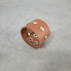 Brazalete Cuero Tachas Simple