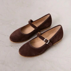 Ballerina Madrid Gamuza Chocolate - comprar online