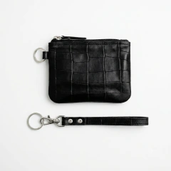 Monedero Chico Cuero Croco - tienda online