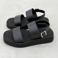 Sandalia Dublin Cuero Negro en internet