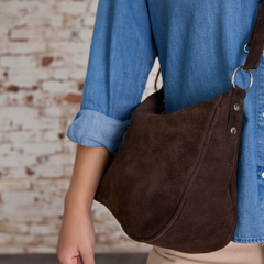 Bandolera Brenda Gamuzón - Satchel