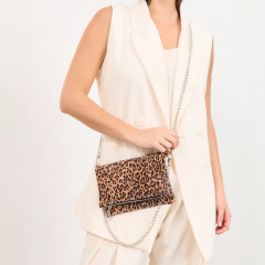 Bandolera Angie Cuero Napa Felino - comprar online