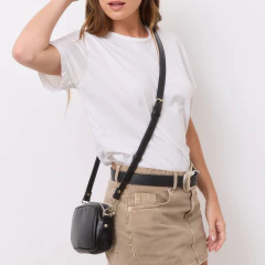 Bandolera Cielo Cuero Napa - Satchel