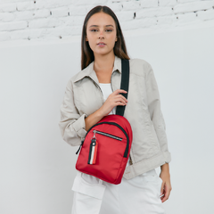 Morral Jay Tela Impermeable Rojo - comprar online