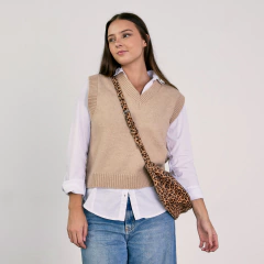 Bandolera Tori Cuero Napa Felino - Satchel