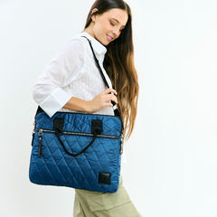Porta Notebook Matelasse Rombo Azul - comprar online