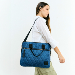 Porta Notebook Matelasse Rombo Azul - Satchel