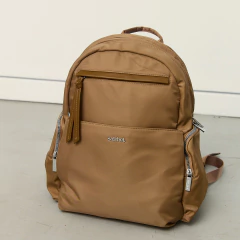 Mochila Amalfi Tela Impermeable Beige - tienda online