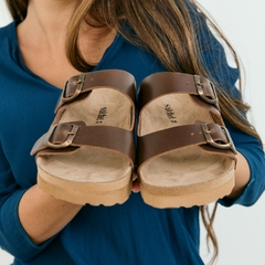 Birk Fedras Cuero Marron - comprar online