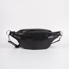 Maxi Riñonera Cuero Metalizado