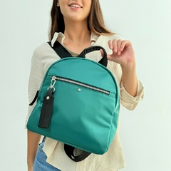 Mochila Olivia Tela Verde Botella - comprar online