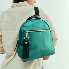 Mochila Olivia Tela Verde Botella - Satchel