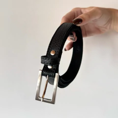 Cinturon de Cuero Cairo Negro - comprar online