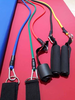 SET DE 5 BANDAS CON AGARRES PARA MANO Y PIE en internet