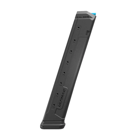 CARGADOR 9mm 32 CARTUCHOS FAB DEFENSE - COMPATIBLE CON GLOCK - POLIMERO - NEGRO