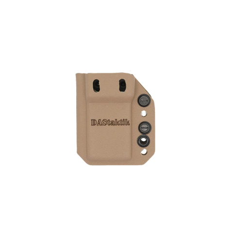 PORTA CARGADOR KYDEX SIMPLE PARA BP 9mm - DIESTRO / ZURDO - FDE