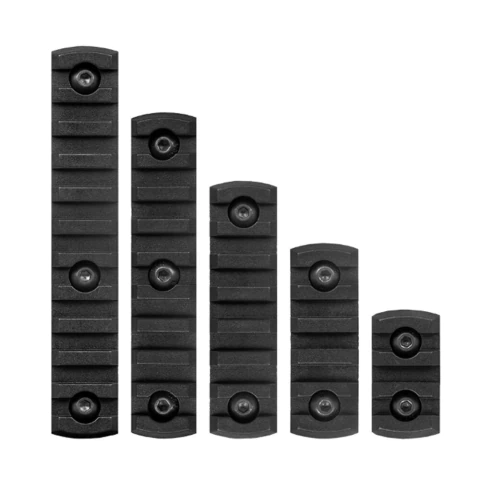 RIEL PICATINNY PARA M-LOCK - SET DE 5 - POLÍMERO - NEGRO - comprar online